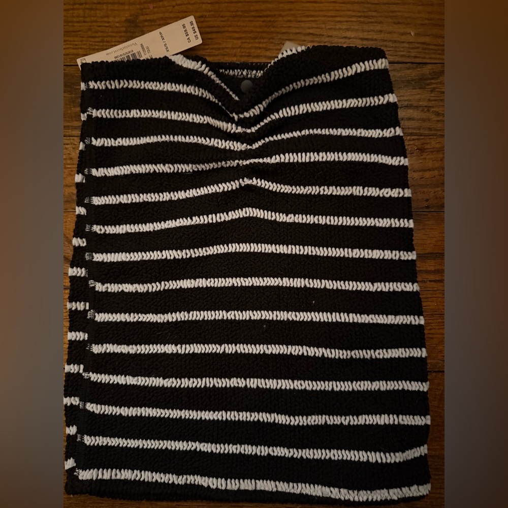 Victoria secrets Black and White Striped Women's tube top size XS-NWT